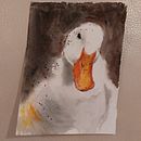 Le canard blanc . Un progetto di Pittura ad acquerello di Mireille Bolduc - 15.02.2023