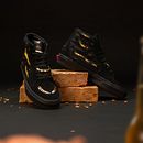 Miller Beer Sneakers. Costume Design, Art Direction, Design, Shoe Design, and Photograph project by Juan Pablo Bello (MYSNKRS Customs) - 02.18.2024