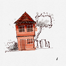 My project for course: Expressive Architectural Sketching with Colored Markers. Esboçado, Desenho, Ilustração arquitetônica, Sketchbook e Ilustração com tinta projeto de thaicop2009 - 20.02.2024