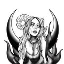Capricorn  Ein Projekt aus dem Bereich Traditionelle Illustration, Grafikdesign, Digitale Illustration, Tattoodesign und Digitale Zeichnung von Marianne Meyer Ruiz - 20.02.2024