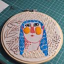 Mi proyecto del curso: Bordado contemporáneo con puntos tradicionales mexicanos. Un progetto di Artigianato, Ricamo, Fiber Art e Textile Design di c_fres - 21.02.2024