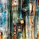 Locked door. Een project van Aquarelschilderen van ahern_maeve - 21.02.2024