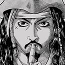 Fanart Jack Sparrow entramado y entintado. Digital Illustration, Drawing, Comic, Manga, Fine Arts, Creativit, Artistic Drawing, Digital Drawing & Ink Illustration project by Nazareth Draw - 02.22.2024