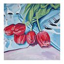 Mein Abschlussprojekt für den Kurs: Gouache-Malerei: Lebendige Kunstwerke schaffen. Un proyecto de Bellas Artes, Pintura, Teoría del color y Pintura gouache de Sandra Schroeder - 22.02.2024