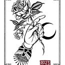 Rose Tshirt. Screen Printing, and Digital Illustration project by Aleix Cortés - 06.03.2022