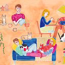 Mi proyecto del curso: Attenti al Gatti. Traditional illustration, Character Design, Drawing, Sketchbook, Watercolor Painting, and Colored Pencil Drawing project by Nicole Leela - 02.21.2024