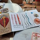 Mon projet du cours : Technique de broderie expérimentale sur papier. Artes plásticas, Colagem, Bordado, e Design têxtil projeto de Claudine Parmentier - 23.02.2024
