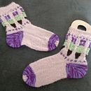 My project for course: Introduction to Colorwork Sock Knitting. Accessor, Design, Fashion Design, Fiber Arts, Knitting, and Textile Design project by ambages - 02.23.2024