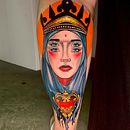 Último Trabalho Neo Tradicional em Convenção de Tattoo. Tattoo Design project by Iuri Flores Ortiz - 02.17.2024