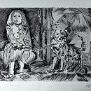 niña con perro Ein Projekt aus dem Bereich Artistische Zeichnung, Traditionelle Illustration und Porträtzeichnung von Laura Vanessa Aguilar Arana - 25.02.2024