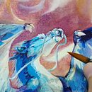 Mi proyecto del curso: Técnicas mixtas de ilustración para diseño de personajes. Un projet de Illustration traditionnelle, Conception de personnages, Peinture acr , et lique de Ali Gómez - 01.05.2020