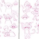 Mi proyecto de pegatinas kawaii. Un proyecto de Diseño de personajes y Diseño gráfico de María Sol Fernández Scaringi - 27.02.2024