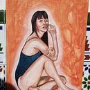 Mi proyecto del curso: Pintura de retratos femeninos con acrílico. Een project van Schilderij,  Acr y lschilderij van Angélica Botero - 28.02.2024