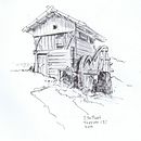 Mijn project van de cursus: Architectuur tekenen met aquarel en inkt. Esboçado, Desenho, Pintura em aquarela, Ilustração arquitetônica, Sketchbook e Ilustração com tinta projeto de depunt_mill - 28.02.2024