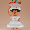 Mi proyecto del curso: Creación de personajes kawaii en 3D con Blender. Traditional illustration, Character Design, Digital Illustration, 3D Modeling, and Manga project by Natalia Ferro - 02.29.2024