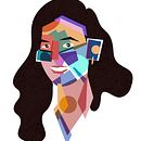 Mijn project van de cursus: Geometrische portretten maken met Procreate. Un projet de Illustration traditionnelle et Illustration numérique de hilderson - 29.02.2024