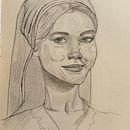 Meu projeto do curso: Caderno de retratos: explore o rosto humano. Een project van  Schetsen,  Tekening,  Portrettekening,  Artistieke tekening, Sketchbook y Traditionele illustratie van Susana Gonçalves - 01.03.2024