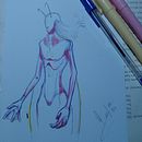 Insecto. Traditional illustration, Creativit, Drawing, and Sketchbook project by alexcristian121212 - 03.01.2024