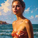 Canvas Beauty: Oil Portrait of a Woman's Grace by Shozo Gaka . Un projet de Dessin au cra, on, Illustration traditionnelle, Dessin, Dessin de portrait, Dessin réaliste, Dessin artistique, Dessin numérique, Dessin anatomique, Dessin aux cra, ons de couleur, Peinture, Aquarelle, Peinture acr, lique, Peinture à l'huile, Peinture numérique, Peinture gouache, Peinture décorative, Instagram, Design , Photographie, Br et ing et identité de Shozo Gaka - 01.03.2024