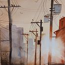 My project for course: Expressive Watercolor Painting: Create Compelling Illustrations. Een project van  Beeldende kunst, Schilderij y Aquarelschilderen van Kata Bagi - 02.03.2024