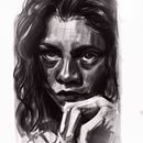 Retrato de Zendaya. Desenho artístico, Desenho de retrato, Desenho digital, Ilustração digital, Pintura digital, e Design projeto de María Machín Suárez - 03.03.2024