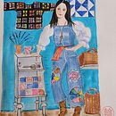 My project for course: Playful Illustration with Watercolor & Colored Pencils. Un projet de Illustration traditionnelle, Peinture, Aquarelle, Dessin de portrait, Dessin aux cra , et ons de couleur de lynnek - 03.03.2024