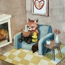 My project for course: Animal Characters in Watercolor for Children’s Books. Un progetto di Illustrazione tradizionale, Belle arti, Pittura, Disegno, Pittura ad acquerello, Illustrazione infantile e Narrativa di Nolwenn - 04.03.2024