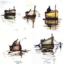 Mi proyecto del curso: Pintura en acuarela de paisajes marinos. Un proyecto de Pintura, Pintura a la acuarela e Ilustración naturalista				 de Silvina Fernández - 07.03.2024