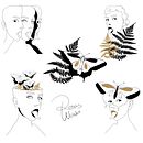 Mein Abschlussprojekt für den Kurs: Design von Autorentattoos mit Procreate. Ilustração tradicional, Design gráfico, Desenho, Ilustração digital, Desenho de tatuagens, e Desenho digital projeto de Ariane Rosen - 05.03.2024