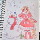 Winter Rapunzel. Traditional illustration project by val <3 - 12.19.2023