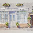 Bridal Shop in Bakewell England  (From Waco TX) Ein Projekt aus dem Bereich Malerei, Zeichnung, Aquarellmalerei und Architektonische Illustration von Sarah Pick - 06.03.2024