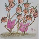 Mijn project van de cursus: Illustreer schattige karakters die op de natuur zijn geïnspireerd. Projekt z dziedziny Projektowanie postaci,  R, sunek, Ilustracja c, frowa, R, sunek c i frow użytkownika Ursula Jansen - 06.03.2024