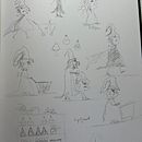 My project for course: Expressive Character Design with Watercolor & Dip Pen. Een project van Traditionele illustratie, Ontwerp van personages, Schilderij,  Schetsen,  Tekening, Aquarelschilderen, Stor, telling,  Artistieke tekening, Kinderillustratie y Verhaallijn van Brandi Thomas - 07.03.2024