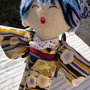 My project for course: Fabric Dolls: Design and Content Creation. Un projet de Artisanat, Conception de jouets, Réseaux sociaux, Photographie smartphone, Photographie de produits, Couture, Photographie pour Instagram , et Confection de patrons et vêtements de Christie Yamada - 03.03.2024