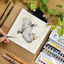 Mi proyecto del curso: Ilustración realista en acuarela de la vida salvaje. Projekt z dziedziny  Sztuki piękne,  Malarstwo, Malowanie akwarelą, Ilustracja naturalist i czna użytkownika s89hrk5bks - 09.03.2024