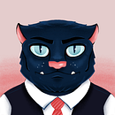 Mister Cat. Ilustração tradicional, Desenho, Ilustração digital, e Desenho digital projeto de Yannick Brodeur - 09.03.2024