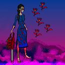 My project for course: Captivating and Dynamic Character Creation - Exterminator lady. Un projet de Illustration traditionnelle, Conception de personnages, Illustration numérique , et Dessin numérique de Abyan - 10.03.2024