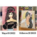 Mis intentos  . Desen de portret și Desen de Sarah Negrete - 03.02.2024