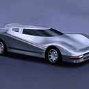 Bugatti EB110 PM1. Ilustração tradicional, e Design projeto de Ilaria Bajo - 13.03.2024