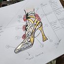 Mi proyecto del curso: Diseño de calzado desde cero. Design, Accessor, Design, Shoe Design, Fashion Design, and Fashion Illustration	 project by Marlene Hernández - 03.13.2024