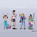 My project for course: Illustrated Characters Factory. Design de personagens, Ilustração digital, Ilustração infantil, Narrativa e Ilustração tradicional projeto de Tamara B. Krajnovic - 13.03.2024
