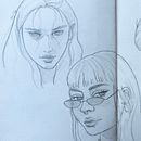 My project for course: Portrait Sketchbooking: Explore the Human Face. Een project van  Schetsen,  Tekening,  Portrettekening,  Artistieke tekening y Sketchbook van Luz Ladrón de Guevara - 04.03.2024