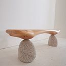 Wood and Stone Bench. Un progetto di Design e creazione di mobili di Ben Uyeda - 13.03.2024