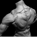 Heroic Torso Anatomy practice. 3D Modeling, and 3D project by Manuela Patiño - 03.04.2024