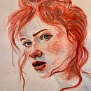 My project for course: Watercolor Portrait from a Photo. Un proyecto de Ilustración tradicional, Pintura a la acuarela y Dibujo de Retrato de renwill935 - 10.03.2023