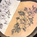 Meu projeto do curso: Tatuagem botânica com pontilhismo. Traditional illustration, Tattoo Design, and Botanical Illustration project by Querlane Maria - 03.16.2024