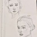 My project for course: Portrait Sketchbooking: Explore the Human Face. Sketching, Drawing, Portrait Drawing, Artistic Drawing, and Sketchbook project by Melisa Lousan - 03.18.2024