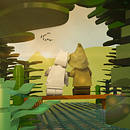 Moomin Valley - Lego Fanart Ein Projekt aus dem Bereich 3-D-Modellierung, 3D, 3-D-Design und Digitale Malerei von Ana Karoline Grellmann Cardoso - 19.03.2024