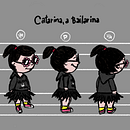 Character Model Sheet - Catarina Ein Projekt aus dem Bereich Digitale Illustration, Kinderillustration und Design von Figuren von Ana Karoline Grellmann Cardoso - 19.03.2024