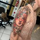 Mi proyecto del curso: Diseño de tatuaje neotradicional. Un proyecto de Dibujo, Ilustración digital, Diseño de tatuajes y Dibujo digital de Florencia Pantano - 20.03.2024
